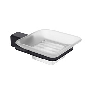 Мыльница Raglo R301.02.06 с держателем,черный