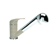 Смеситель для кухни с выдвижным изливом Florentina СИГМА 313.14L.1223.107, песочный