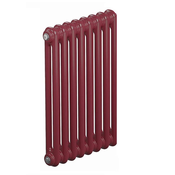 Трубчатый радиатор Rifar Tubog 2180 B1, 8 секций бордо, боковое подключение