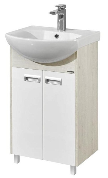 1A2108K1BAC20 Набор Aquaton: 1A210801BAC20 Тумба-умывальник Бекка 50/ 1WH207781 Раковина Смайл 50