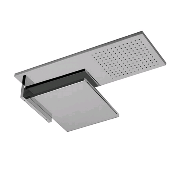 Верхний душ Fantini 350х490, двойной, Pure Brass PVD (86 Q7 8035B)