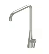 Смеситель для раковины Quadro design Volcano, сталь брашированная (36 03 AS)