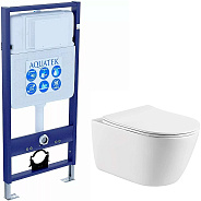 SET AQUATEK ОБЕРОН T (рама AQUATEK Standard INS-0000012(без клавиши и крепежа)+унитаз ОБЕРОН AQ1365T-00 с тонким сиденьем soft-close