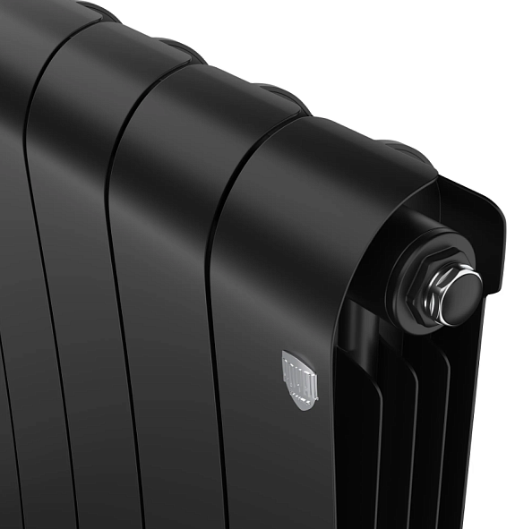 Радиатор биметаллический Royal Thermo Infinity 300 Noir Sable 8 секций, боковое подключение