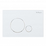 Кнопка смыва BelBagno Sfera, 15x23x0,65 см, белый (BB014-SR-BIANCO)