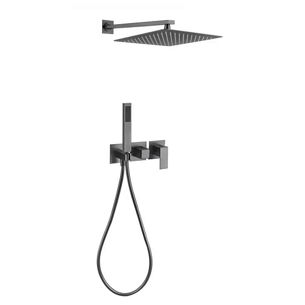 Душевая система встраиваемая (без излива) Grocenberg GB5080BG, графит