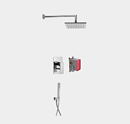 Душевой комплект Fima Carlo Frattini Shower systems, черный матовый (F3979NS)