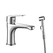 Смеситель для раковины с гигиеническим душем WesnaArt NOVA NOV03-212, хром