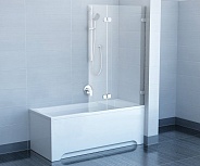 Ravak BVS2-100 R хром+транспарент, шторка для ванны