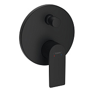 72468670 HG Rebris E смеситель для ванны (внешняя часть), матовый черный