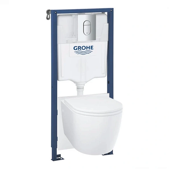 103849SH00 Grohe Bau Ceramic Комплект 5 в 1 подвесной унитаз, инсталляция, сиденье с микролифтом