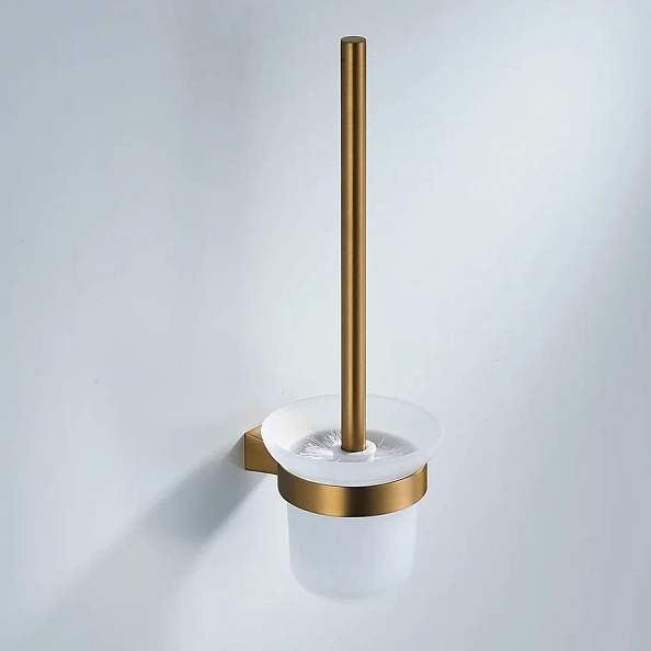 Ершик для унитаза Shevanik SG5700G, золотой сатин