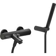 LV00110BM LIVE смеситель для ванны с ручным душем матовый черный