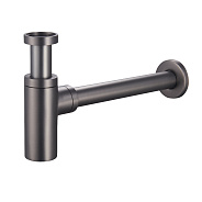 Сифон для раковины Raglo R600.20.09 бутылочный, латунь, графит