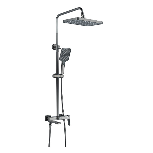 Душевая система Raffine F3699T, оружейная сталь