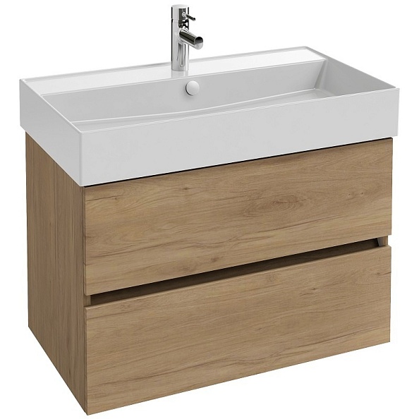 EB2382-E75 Тумба под раковину Jacob Delafon 80см, 2 ящика, цвет Дуб Давос натуральный
