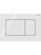 115.660.11.1 Смывная клавиша Geberit Sigma01 для двойного смыва, квадратная: Пластик/Белый