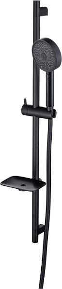 Душевой гарнитур AQUATEK 3jet 73см, матовый черный AQ2031MB