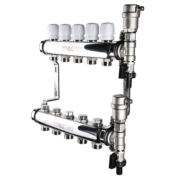 Коллекторная группа VALTEC VTc.588.EMNX.0603 1"х3 вых. 3/4"