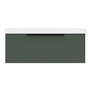 Тумба под раковину подвесная La Fenice SIMPLA FNC-01-SIM-G-100, серо-зелёная