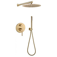 Душевая система встраиваемая (без излива) Grocenberg GB5099MG-3, матовое золото