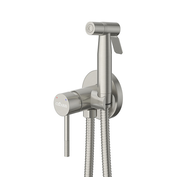 Гигиенический душ со смесителем Cezares Relax, сатин (RELAX-DIF-IN)