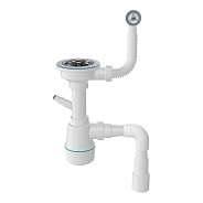 Сифон для кухонной мойки с переливом Nova NV1048