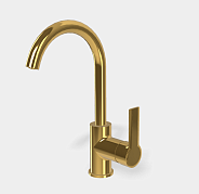 Смеситель для раковины Fima Carlo Frattini Mast, золото (F3151OR)