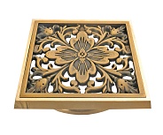 Решетка BRONZE DE LUXE "Цветок" для трапа (21975)