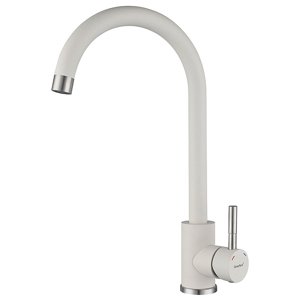 Смеситель для кухни GranFest Z-5410, белый