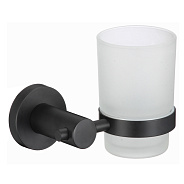 Стакан стеклянный с настенным держателем Savol S-005658H