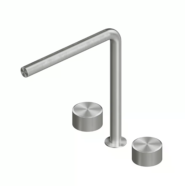 Смеситель для раковины Quadro design Stereo, сталь брашированная (16 32V AS)