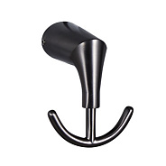 Крючок FASHUN настенный двойной графит (A1805-2-17)