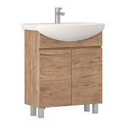 Тумба с раковиной напольная VIGO Wing tn.WIN.BAL.70.2D дуб золотой, 70 см