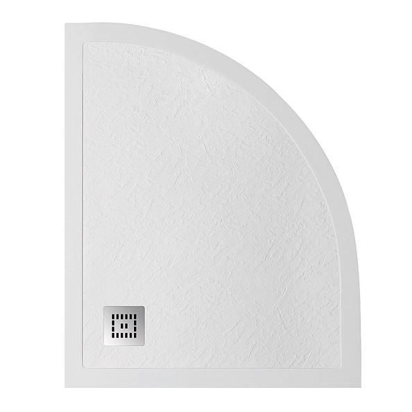 Душевой поддон из искусственного мрамора в комплекте с сифоном BelBagno Uno 1200х800 мм, белый (TRAY-MR-UNO-RH-120/80-550-35-W-L-CR)