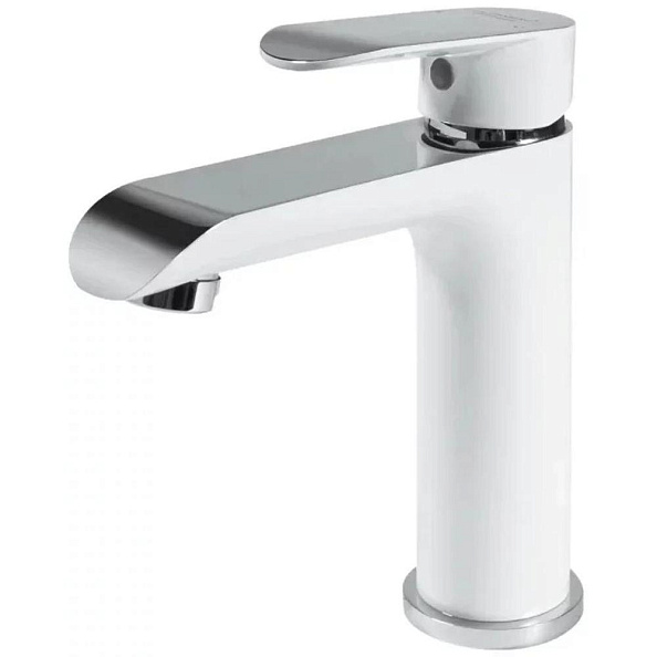 Смеситель для раковины Grocenberg GB2010WC, белый/хром