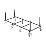 248661000 LEON монтажный комплект для акриловой ванны 1500x700 мм (каркас, комплект креплений к стене, система слив-перелив)