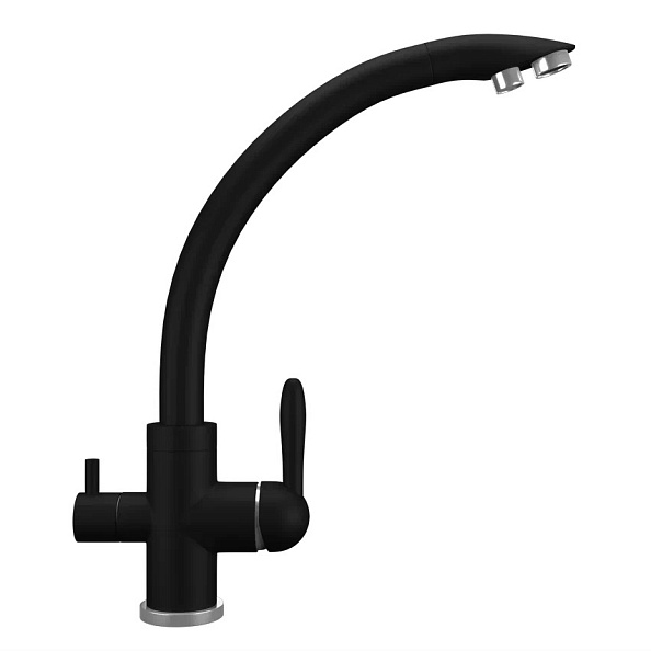 Смеситель для кухни Ulgran UQ-017-07, уголь