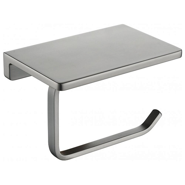 Держатель для туалетной бумаги с полочкой Grocenberg AC0027BG, графит