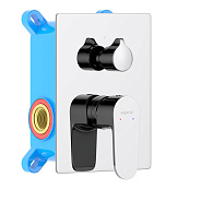 AQ1246CR ОБЕРОН смеситель для ванны 2 режима (внешняя и скрытая часть)