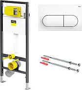 792831 Prevista Dry (SET) Lean + ECO модуль для подвес унитаза 1120 x 490 мм + крепления + панель смыва Prevista Visign for Life 6, модель 8524.11