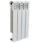 Алюминиевый радиатор Rommer Profi 500/4 секции, с боковым подключением (RAL-1210-050004)