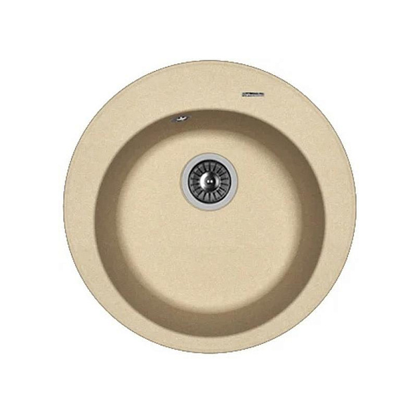 Мойка кухонная иск. камень Флорентина "Никосия" D510 бежевый FG (20.135.B0510.104)