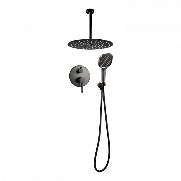 Душевая система встраиваемая FILARETE Roun FL1029BG, графит