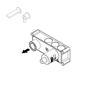 Внутренняя часть Ritmonio назначение-смеситель для раковины, не окрашен (PM0000B)