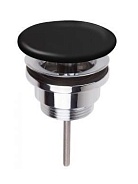 Незапираемый донный клапан Villeroy & Boch CeramicPlus, Glossy Black (680900S0)