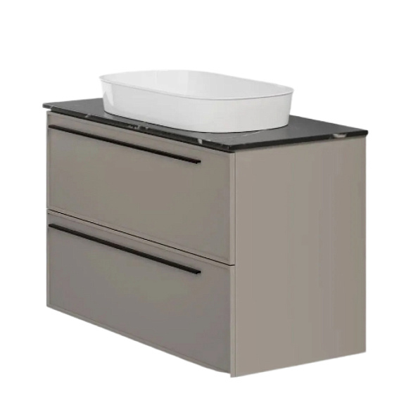 Тумба под раковину подвесная La Fenice Elba TWIN FNC-01-ELB-C-90-2, бежевая