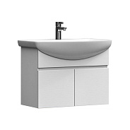Тумба с раковиной подвесная VIGO Wing tp.WIN.BAL.70.2D белый, 70 см
