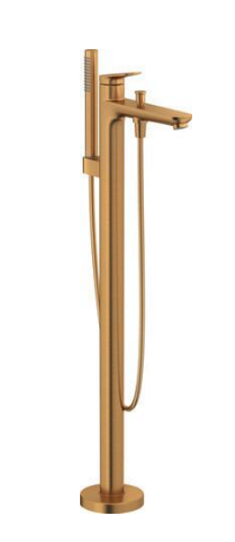 Смеситель для ванны и душа Duravit Wave, бронза брашированная (WA5250000004)