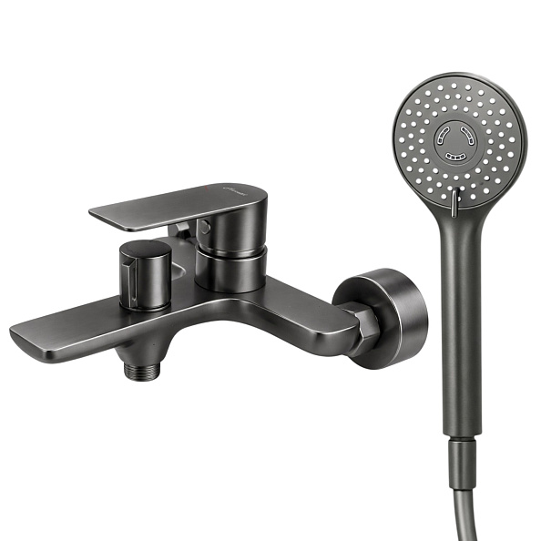 Смеситель для ванны Maretti Ritta-GM RIGM22RF505, оружейная сталь